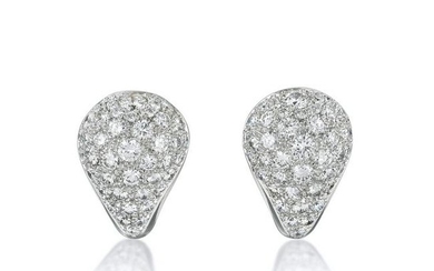 A Fine Pair of Diamond Earrings, French