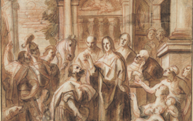 Jacob Jordaens (Antwerp 1593-1678), Christ and the Centurion at Capernaum