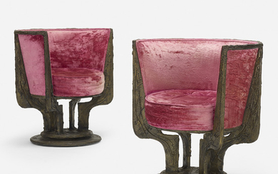 Paul Evans, Sculpted Metal lounge chairs
