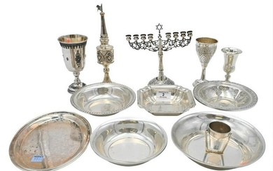 11 Piece Sterling Silver Lot, to include Israeli silver