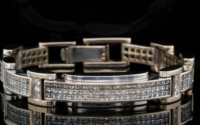 12.50ctw SI1-SI2/G-H Diamond 14K 8.75" Bracelet