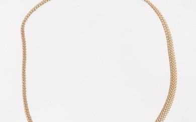 14K Necklace with Antique Rose Cut Diamond