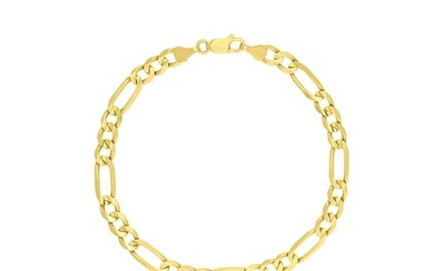 14K Yellow Gold 5.8mm Figaro Chain Bracelet