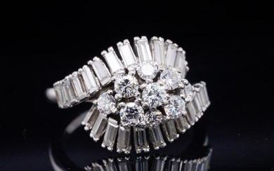 1.50ctw VS2-SI1/G-H Diamond and 18K White Gold Ring