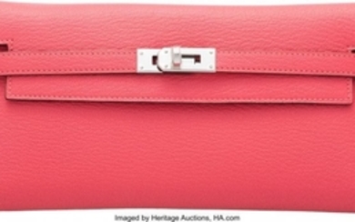 16002: Hermès Rose Lipstick Chevre Leather Kelly