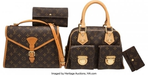 16102: Louis Vuitton Set of Four: Brown Monogram Bags