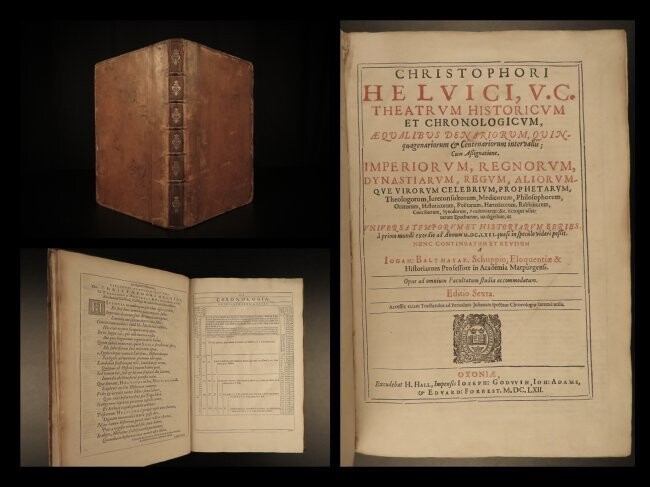 1662 World History Theatrum Historicum Chronology
