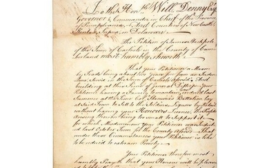 1759 GENERAL JOHN ARMSTRONG Petition Signed