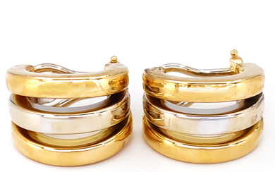 18 carati Oro, Oro bianco - Orecchini Peso Totale :...
