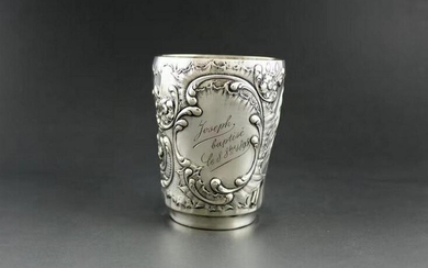 1895 Italian sterling silver wine glass