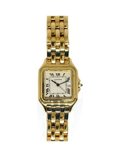 18K YG Cartier Panthere Lds Mid-Size