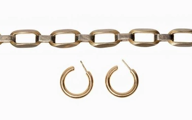 18k Bi-Color Gold Link Bracelet
