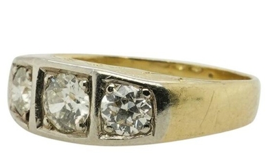 18k Gold and Diamond Ring
