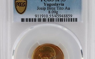 1972 YUGOSLAVIA TITO GOLD COIN PCGS SP55 AU