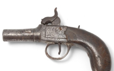 19th century pocket percussion pistol, by G&J Deane of Londo...