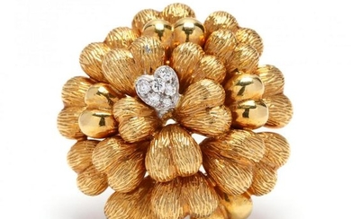 18KT Gold and Diamond Brooch, Tiffany & Co.