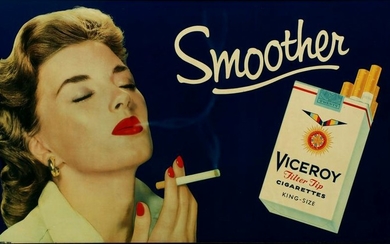 A 1954 VICEROY CIGARETTES ADVERTISING SIGN