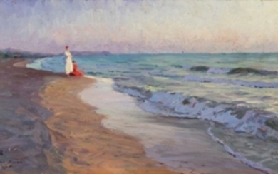 Alberto Zardo (Padova 1876 - Firenze 1959) THE SEA AT THE SUNSET