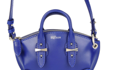 ALEXANDER MCQUEEN - a blue Mini Legend crossbody handbag.