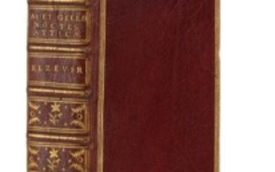 AULU-GELLE. Auli Gellii Noctes atticae. 1 vol. in-16 plein maroquin rouge
