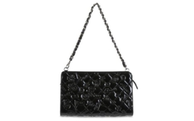 Chanel Black Patent Lucky Charms Clutch, c. 2010