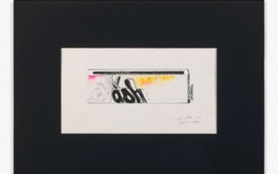 CRASH (John Crash Matos dit) Américain - Né en 1961 Study for a painting - 1985