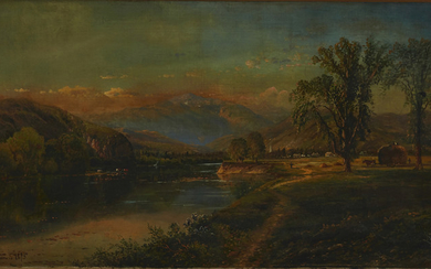 Edmund Darch Lewis Landscape Oil on Canvas