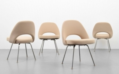 Eero Saarinen; Knoll International - Eero Saarinen "Executive Armless" Chairs, Set of 4