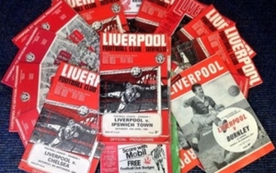 Football Liverpool collection 22 Match day programmes from the 1960s and 1970s includes some historical matches from the...