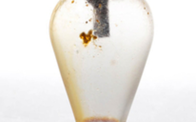 FREE-BLOWN GLASS WHALE OIL / FLUID SPARKING LAMP