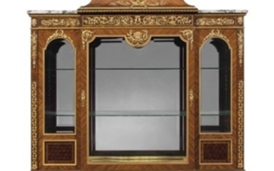 A FRENCH ORMOLU-MOUNTED KINGWOOD AND BOIS SATINE PARQUETRY VITRINE, BY FRANCOIS LINKE, INDEX NUMBER 149, PARIS, LATE 19TH/EARLY 20TH CENTURY