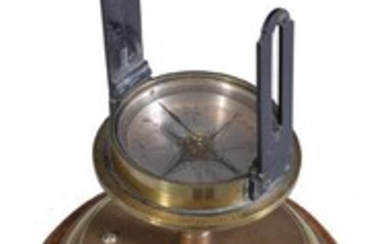 A George III brass surveyor's sighting compass dial