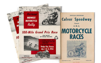 A good selection of motorcycle racing programmes from 1952-1961