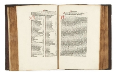 HUGO RIPELINUS ARGENTORATENSIS et Gualterus BURLAEUS 1200(?)-1268 et 1275-1337 Compendium theologicae veritatis [suivi de :] De vita et moribus philosophorum et poetarum