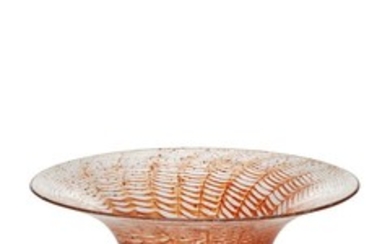 Monart, a large glass bowl 20th Century...