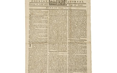 Pre-Revolutionary War Boston Newspaper with Paul Revere