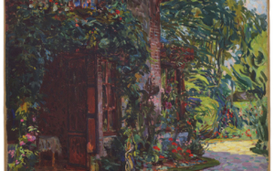 Robert Pinchon (French, 1886–1943), Le jardin silencieux