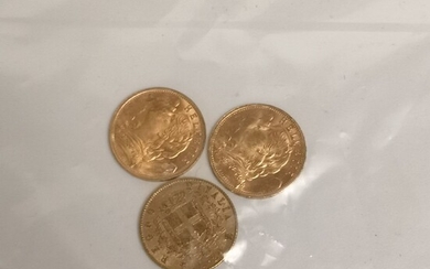 3 pieces de 20 francs or, Suisse - Lot 60 - Paris Enchères - Collin du Bocage