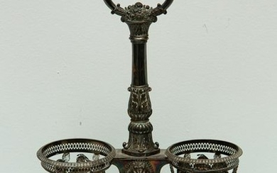 19thC French Silver Condiment Holder