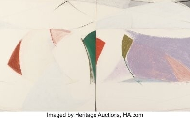 31002: Susan Crile (b. 1942) Dressage, 1978 Pastel and