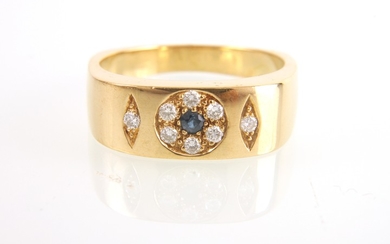 Brillant-Saphir Ring