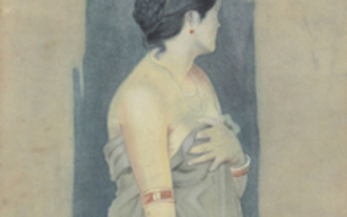 HEMENDRANATH MAZUMDAR (1894-1948), Untitled (Passing Cloud)