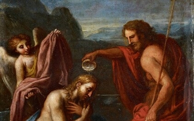 Francesco Albani, studio of - The Baptism of Christ