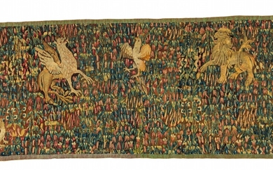 An early Millefleurs tapestry with animals