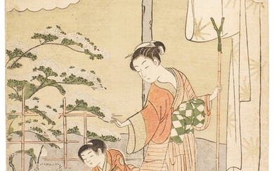 SUZUKI HARUNOBU (1725–1770) FUJIWARA NO MOTOZANE EDO PERIOD, 18TH CENTURY