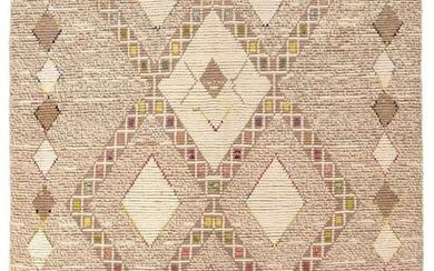 60" x 130" Handmade Contemporary Moroccan Wool Rug