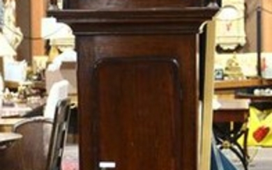 A George II oak tall case clock