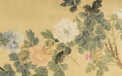 PEONIES, Zhang Xiong 1803-1886