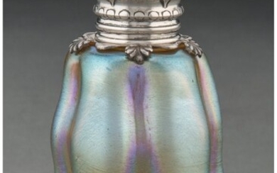 79002: Rare Tiffany Studios Favrile Glass Perfume Bottl