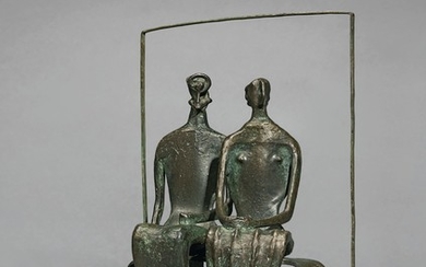MAQUETTE FOR KING AND QUEEN, Henry Moore